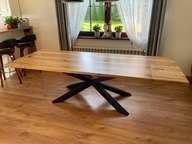 Stół dębowy Loft Dostawki Jadalnia Nowoczesny Edge