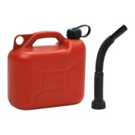 KANISTER NA PALIWO 5L + ELASTYCZNY LEJEK W ZESTAWIE