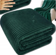 DUŻY CIEPŁY KOC MIĘKKINA ŁÓŻKO MATERAC PLED NARZUTA ZIELONY 160X200 CM