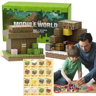 KLOCKI MAGNETYCZNE KONSTRUKCYJNE PREZENT DLA DZIECI 200 ELEMENTÓW