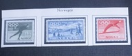 NORWEGIA OLIMPIADA W OSLO 1952 ROK SERIA NR 372-374**BEZ PODLEPEK STAN BDB-