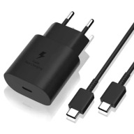 Zestaw szybka ładowarka sieciowa PD 45W do Samsunga + kabel USB-C- PD 100cm