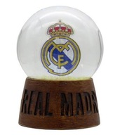 REAL MADRYT szklana KULA ŚNIEGOWA przezroczysta ŚNIEŻNA 6,5 cm NA PREZENT