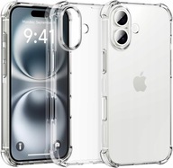 ETUI DO IPHONE 16 PLUS PLECKI WZMACNIANE ANTI SHOCK CLEAR CASE + SZKŁO