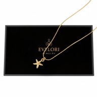 Złoty Naszyjnik Rozgwiazda Unisex 45cm Stal Szlachetna