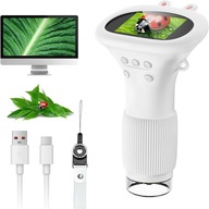 PRZENOŚNY MIKROSKOP LED DLA DZIECI 1000X-Kolor Żółty