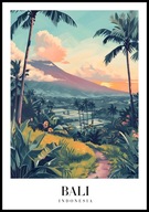 A2 PLAKAT BALI INDONEZJA INDONESIA INDONEZYJSKA WYSPA