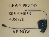 Zamek drzwi lewych przednich Trafic III 3 pasażera lewy przód 6 PINÓW PIN