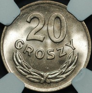 20 groszy 1949 Mn - MS 65 - NGC - MENNICZE
