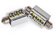 C5W CANBUS ŻARÓWKA RURKOWA 3 LED CREE BIAŁA 39MM