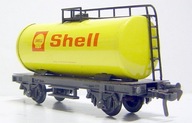 Fleischmann - wagon cysterna 2-osiowa Shell - żółta blaszana