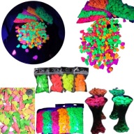 LAS W SŁOIKU ŚWIECĄCE KAMIENIE W UV FLUORESCENCYJNE DO WAZONU AŻ 20 SZTUK