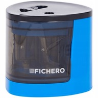 Temperówka elektryczna, podwójna, z pojemnikiem Fichero czarny