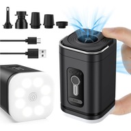 AKUMULATOROWA MINI POMPKA POWIETRZA DO BASENU MATERACA LAMPA KEMPINGOWA 3W1