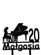 topper na tort dekoracja urodziny personalizacja FORTEPIAN !!!