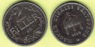 Węgry 2 Filler 1918 r. Fe
