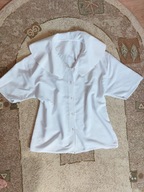 BLUZKA BIAŁA Z KOŁNIERZYKIEM L