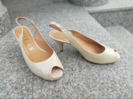 MARIAN nr 37 luksusowe eleganckie hiszpańskie czółenka na szpilce skóra