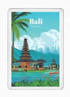 BALI INDONEZJA magnes pamiątkowy na lodówkę akrylowy
