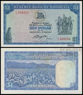 BNA - RODEZJA 1 Dollar Dolar 1978 L/98 508236 # P34c # XF+