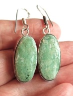 Ładne Kolczyki Turkus Peruwiański