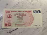 Zimbabwe - 50000 dolarów - 2007 - UNC