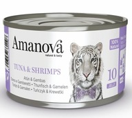 Amanova Cat Tuna & Shrimps - tuńczyk i krewetki w galaretce puszka 70g