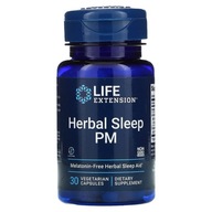 Life Extension Herbal Sleep PM Zdrowy sen Bez melatoniny 30k