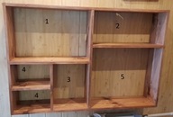 Półka z drewna sosnowego wisząca