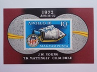 Węgry - Kosmos Apollo 16 - Mi. bl.93 **