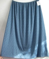 Spódnica z cienkiej dzianiny prosta długa r 56/60