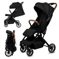 WÓZEK SPACERÓWKA DLA DZIECKA CZARNY SKŁADANY LEKKI ZWROTNY KOMPAKTOWY