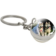 Brelok do kluczy/ka - Siberian Husky - ozdoba zawieszka plecak, portfel