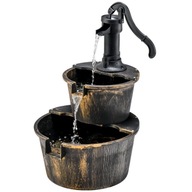 Fontanna ogrodowa Costway rustykalna z pompą PP 68 cm