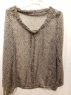 bluzka beżowa czarna