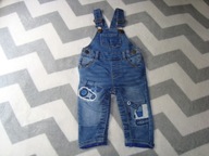 next ogrodniczki jeansowe koparka koparki 74