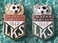 2xODZNAKA LKS MAZUR KARCZEW PIŁECZKA ZŁOTA ,SREBRNA - KOMPLET 2 SZTUKI