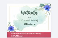 Tablica powitalna na Komunię Świętą – plakat A3+ z personalizacją