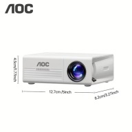 Mini Projektor LED AOC | Kino Domowe | HDMI USB | Przenośny