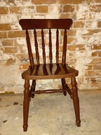 Stare krzesło brązowe nr 6 PRL vintage