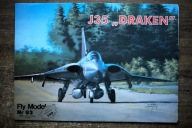 FlyModel nr 93 Samolot J35 DRAKEN 1:33