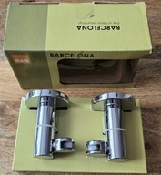 Komplet uchwytów uchylnych do lustra z oprawą