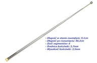 Antena teleskopowa 40,2 cm TL6-94 6 segmentów 5-10-5