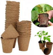 DONICZKA TORFOWA DONICZKI ROZSADOWE SADZONKI 60SZT NASIEW BIODEGRADOWALNE