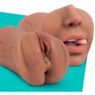 MASTURBATOR DLA MĘŻCZYZN 3W1 SZTUCZNA POCHWA USTA ANUS MĘSKI 19cm ANAL 600g