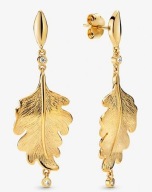 Kolczyki PANDORA Shine z motywem liści dębu