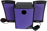 Subwoofer Głośniki 2.1 Yahoo! Pulsar Retro | Unikat Slab Sound Sprawne 2020