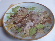 Talerz ptak Słonka Limoges Haviland autor Basil EDE 23 cm