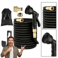 WĄŻ OGRODOWY ROZCIĄGLIWY ELASTYCZNY ZESTAW PISTOLET 8W1 AKCESORIA 30M