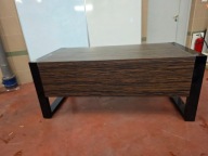 Biurko w kolorze wenge 180 x 80 loftowe
